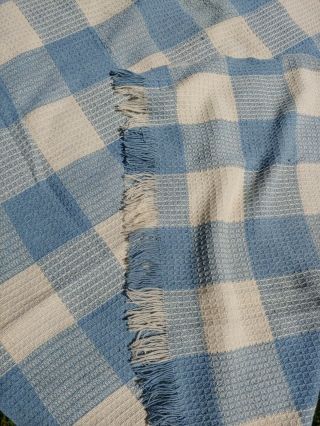 Vintage Pendleton 100 Pure Virgin Wool Throw - Afghan - Stadium Blanket 53 " X 62 "