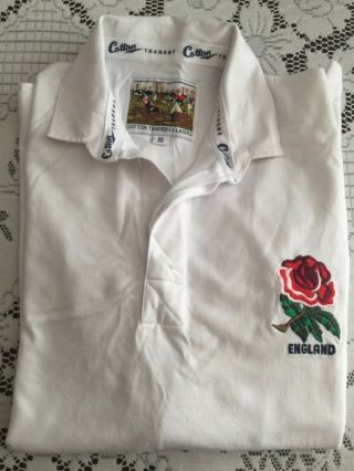 England Rugby Vintage Polo Shirt England Rugby Retro Jersey Size Small