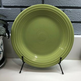 Vtg Fiesta Hlc Usa Chartreuse Green 10 1/4 Inch Dinner Plate Fiestaware