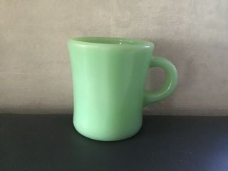 Fire King C Handle Coffee Cup Mug Jade Jadeite Vintage Restaurant Ware Thick