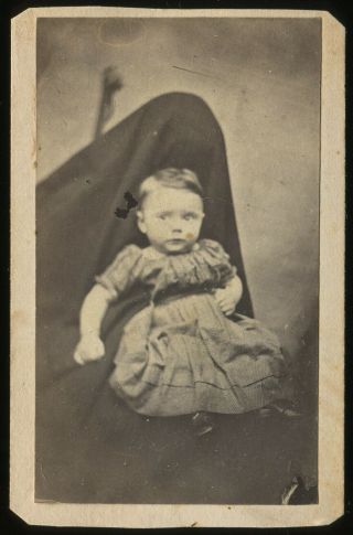 Hidden Mother Cdv Victorian Antique Snapshot Vtg 1800s Carte De Visite
