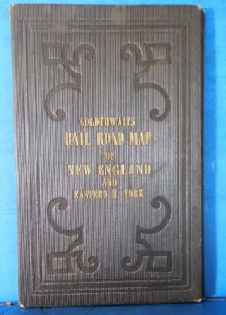 Goldthwaits Rail Road Map Of England And Eastern York 1849