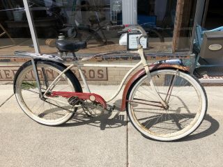 Vintage Schwinn Straight Bar Sweetheart Skip Tooth Balloon Tire 26” Mens Bicycle