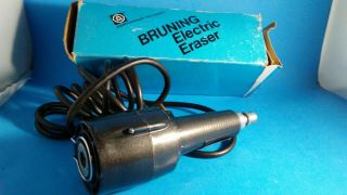 Vintage Am Bruning 87 - 201 Electric Drafting Eraser Made In Usa - &