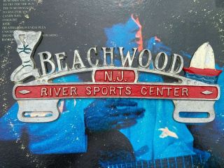 Rare Beachwood Nj License Plate Topper Great Shape -.  Jersey