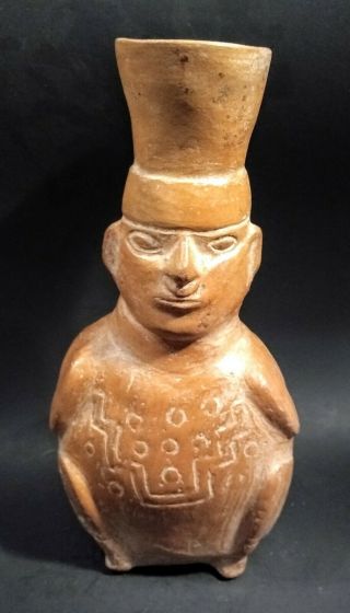 Pre Columbian Mochica Prisoner Vessel - PERU - Circa 500 to 800 AD 2