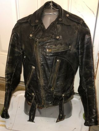 Vintage Buco J - 82 Leather Jacket Size 38