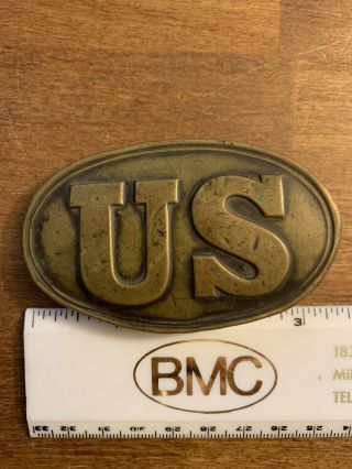 Antique U S Civil War Union Army Enlisted Infantry Belt Buckle,  Standard