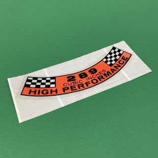 1965 Shelby American Gt350 Ford Mustang K - Code Air Cleaner Decal Cobra