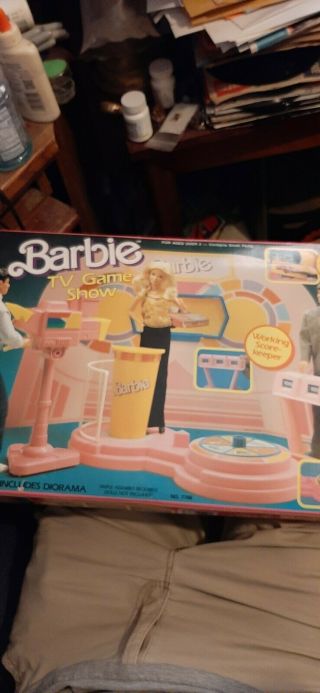 Vintage 1987 Barbie Tv Game Show Playset