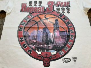 Vtg 90s 1998 Nba Finals Chicago Bulls Champions T Shirt Youth Xl Fits Adult S M