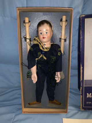 Vintage 1949 Official Cub Scout Marionette String Puppet 2
