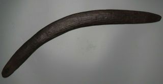 Good Old Antique Oceanic Australian Aboriginal Stone Carved Wood Boomerang Club