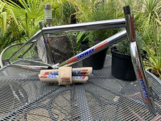 Old School Bmx Skyway Ta Frame Forks Pads 1983 Made In Usa The Real Deal