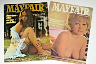 2 - Vintage Old Mayfair Adult Magazines -