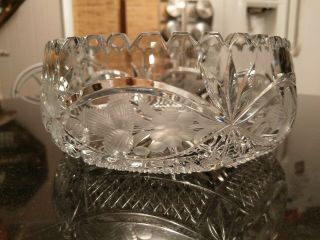 Gorgeous Antique Cut Glass Bowl