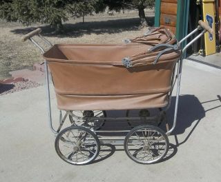 Vintage 1950s Baby Stroller Carriage Bassinet By Kozee Kar,  Made In Usa