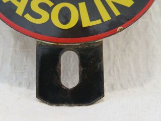 Old Signal Gasoline Gas Oil 2 - Piece Lollipop Advertising License Plate Topper 3