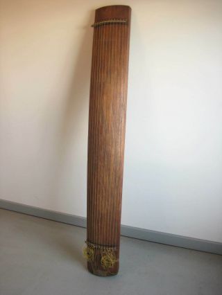 Antique Japanese Koto 13 Stringed Musical Instrument Made Of Kiri & Hung - Mu Jk
