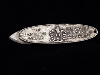 Hard To Find Vintage Hamilton Watch Case Opener Blade Knife In