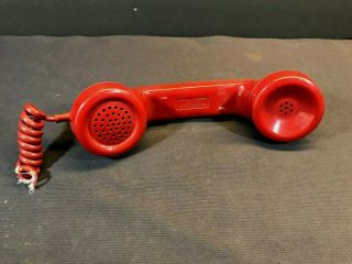 Vintage Bell Systems Western Electric Red Phone Handset