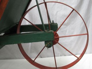 Antique Large Painted Wheel Barrow for your Garden 2