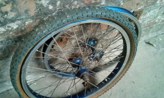 Araya 7x Suntour Wheels Front And Rear Blue Old School Bmx Pk Ripper Torker Haro