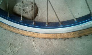 Araya 7x suntour wheels front and rear blue old school bmx pk ripper torker haro 3