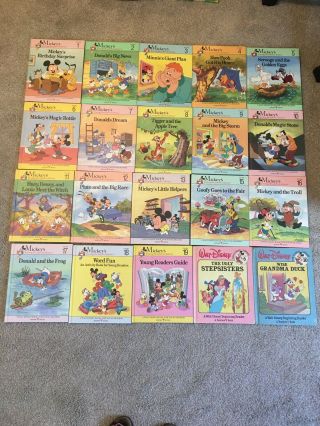 Walt Disney Mickeys Young Readers Library Hardcover Books