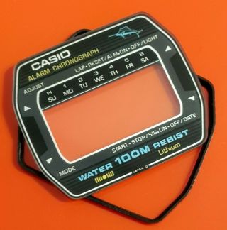 Casio Marlin W - 550 W550 Glass For Lcd Watch Nos Parts For Repair