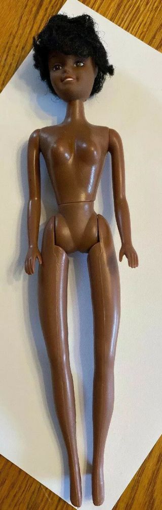 Vintage Totsy African American Doll 12 Inch 1987 Barbie Like Toy Bendable Knees 2