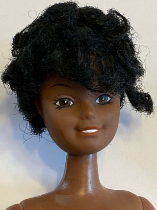 Vintage Totsy African American Doll 12 Inch 1987 Barbie Like Toy Bendable Knees 3