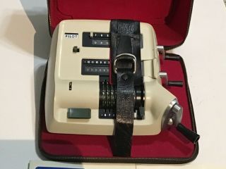 Vintage Pilot P - 3 Calculating Machine From Estate Of Nasa Engineer C.  1960s