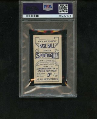 M116 1911 Sporting Life - Fred Tenney,  Blue Background,  NY Giants PSA 4 NICER 2