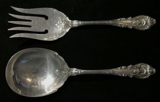 Sterling Silver Flatware - Wallace Sir Christopher Salad Serving Set All Silver
