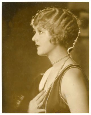 Vintage 1920s Actress Lillian Rich Oversized Dbw Photo By Harold Dean Carsey