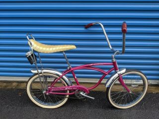 Schwinn 1966 Stingray Deluxe Bicycle Violet Bike - Vintage 66 Sting - Ray
