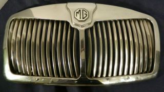 Vintage Rare 1960 Mg/mga Front Grill W Attached Mg Emblem Great For Man Cave/car