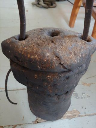 Antique Conestoga Wagon Grease Pot,  Grease Bucket In