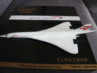 Gemini 200 British Airways Concorde G - Boaf Model 1:200 Scale G2baw665