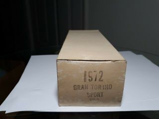 Vintage 1972 Grand Torino Sport Promo Car Gold Box Only