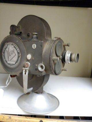 Victor Cine Camera Model 4 Vintage Movie Film Camera Runs