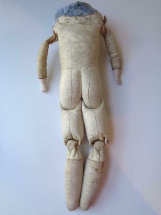 Antique Labeled FLORADORA GERMANY Armand Marseille Kid Leather Doll Body AM 18 