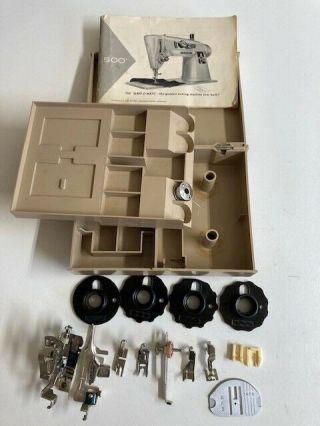 Vintage Singer Slant - O - Matic 500 1960’s Instruction Book And Accessories