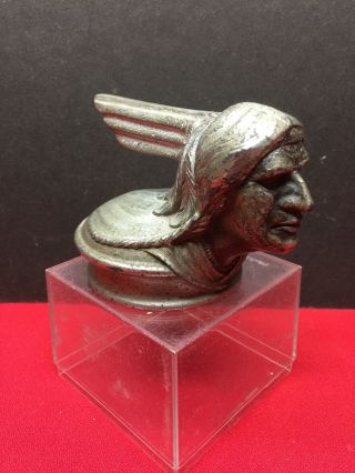 Early Pontiac Indian Chief Radiator Cap Hood Ornament w/original finish 2