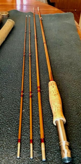 Vintage Goodwin Granger Champion Bamboo Fly Rod W/2 Tips - Beautifully Restored