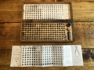 Antique Dental Steel Tooth Forms Complete Set Early 1900 