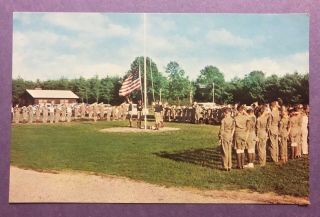Two Vintage Postcards - Boy Scouts Camp Pioneer Trails - Cromwell,  Indiana