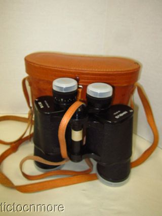 Vintage Nimbus 16x50 High Power Field Binoculars Japan & Case No 18730 & Case