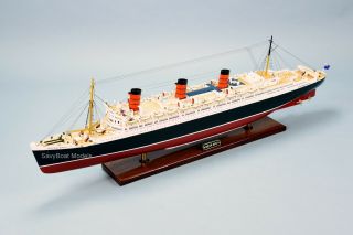 Rms Queen Mary Cunard Line Ocean Liner Handmade Ship Model 40 "